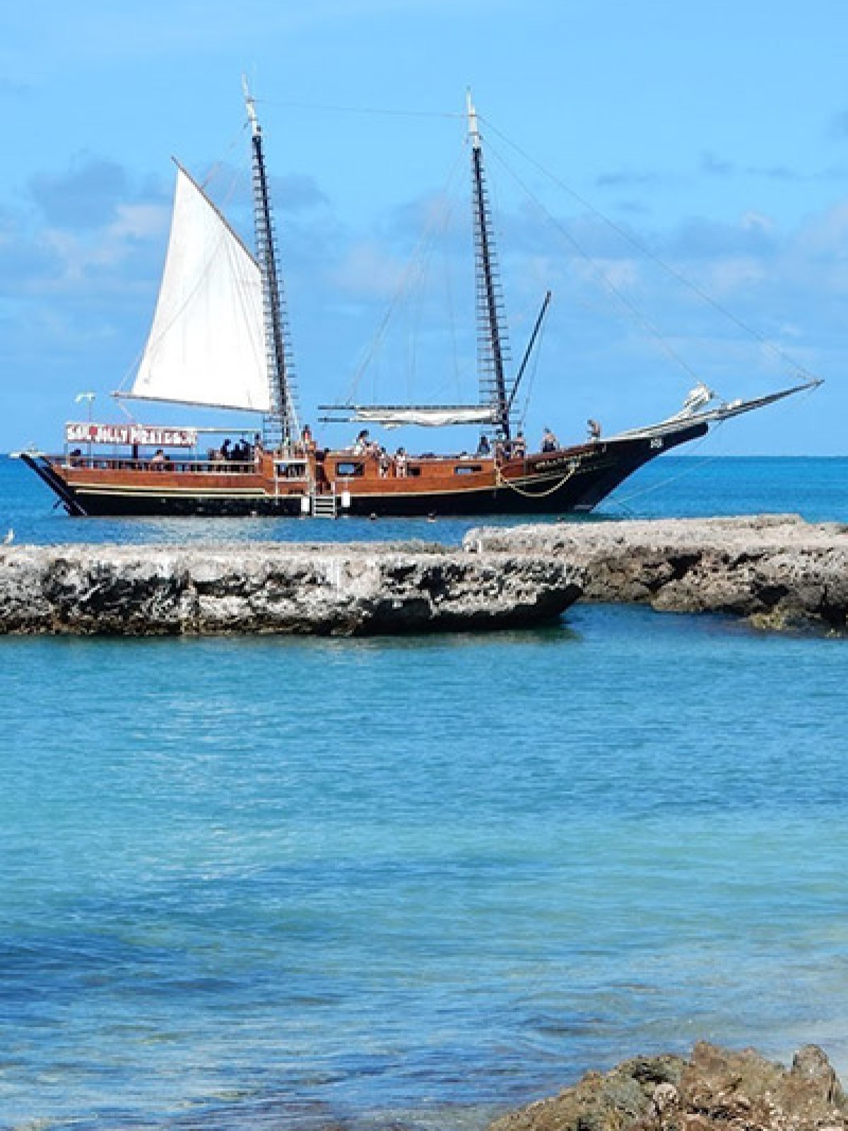 a large ship in a body of water